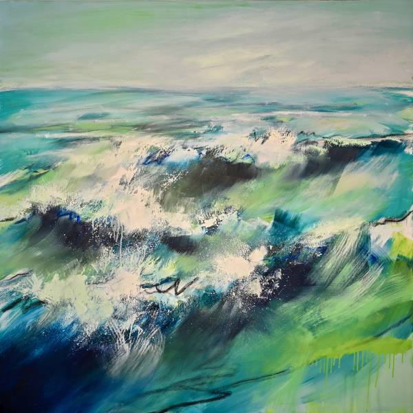 - Oil on Canvas, Painting by Belinda Reynell, measuring 100 x 100 cm (H x W) £1395